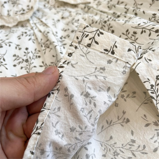 شومیز مجلسی کرم گل طوسی