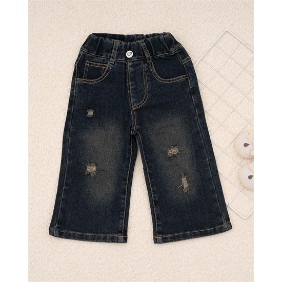 شلوار بگ استايل جين زاپ دار