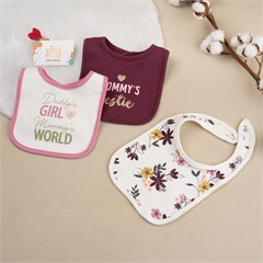 پیشبند روزمره نخی ارگانیک طرح گل گلی کد 4011