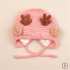 کلاه تک بافت طرح گوزن کد 3013
