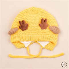 کلاه تک بافت طرح گوزن کد 3013
