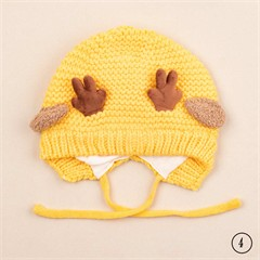 کلاه تک بافت طرح گوزن کد 3013