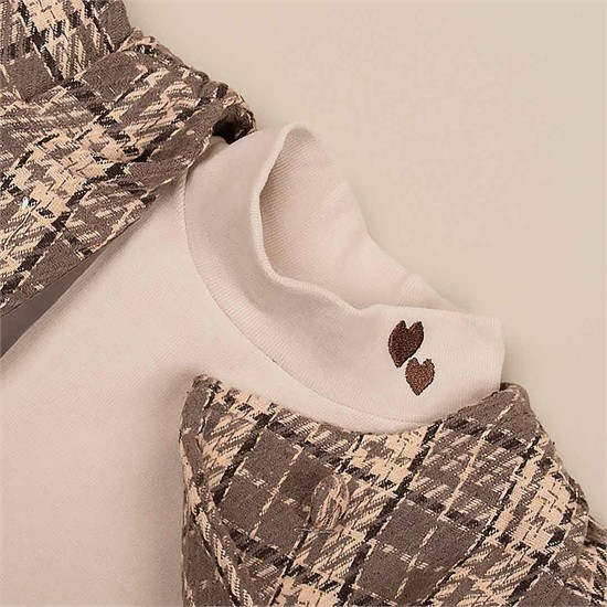 ست سه تکه مجلسی کد 6084 ژیله + بلوز + دامن