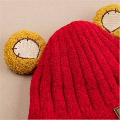 کلاه تک بافت طظرح خرسی کد 3004