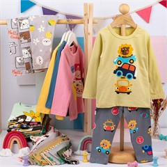 بلوز شلوار نخی کد 3685