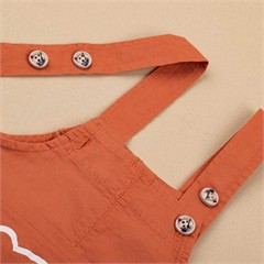 شلوارک پیشبندی کتان کد 3629