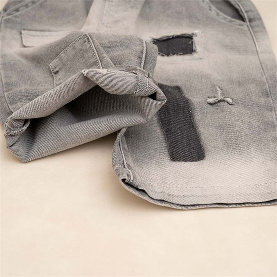 شلوارک جين طرح گراديانت