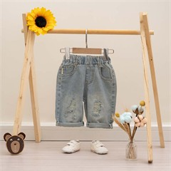 شلوارک جین طرح AE کد 7268