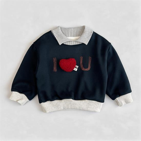 دورس داخل کرک یقه دار طرح I Love You