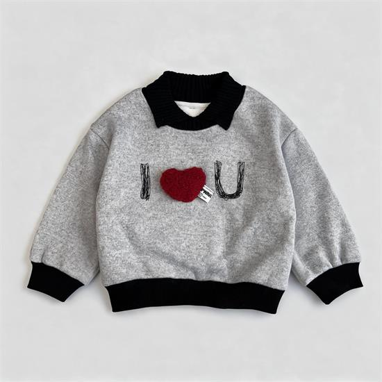 دورس داخل کرک یقه دار طرح I Love You