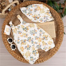 ست شلوارک پیشبندی و کلاه کد 7321