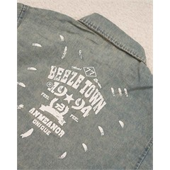 شومیز جین طرح نوشته کد 7470