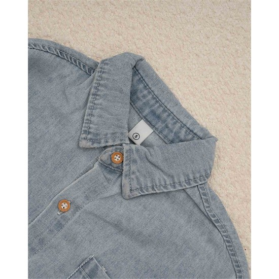 شومیز جین طرح نوشته کد 7470