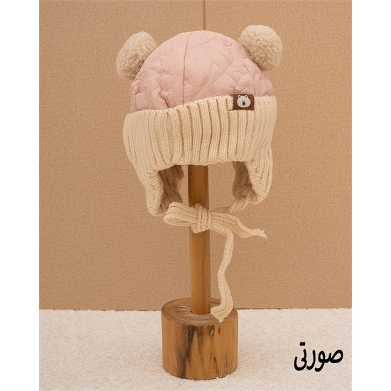 کلاه بافت پوم دار تدی