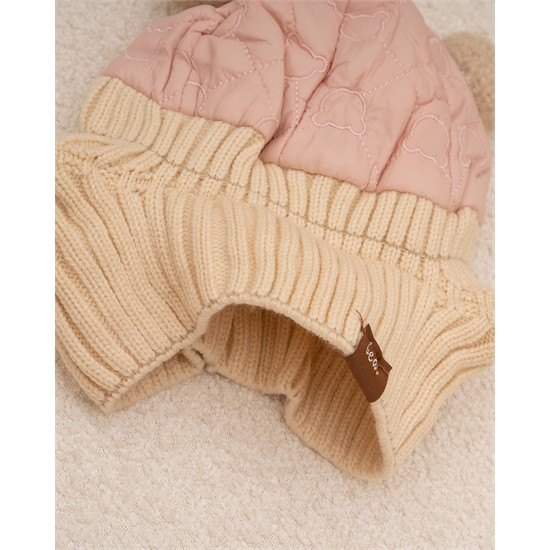 کلاه بافت پوم دار تدی