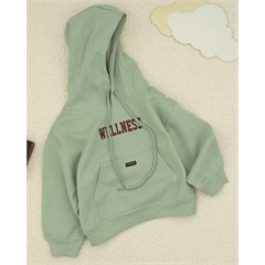 هودی سبز دریایی WELLNESS کد 7464 پسرانه و دخترانه