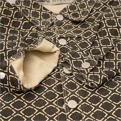 ست سه تکه کد 7215 کت + شلوار + بلوز طرح لوزی