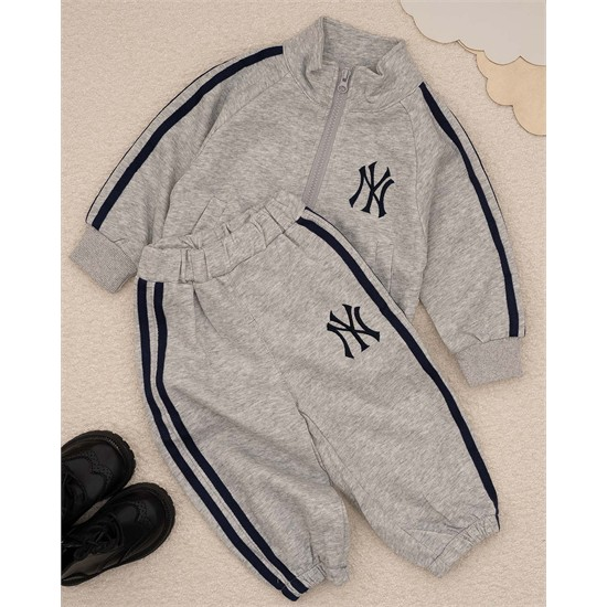 ست سویشرت و شلوار خط دار کد 7478