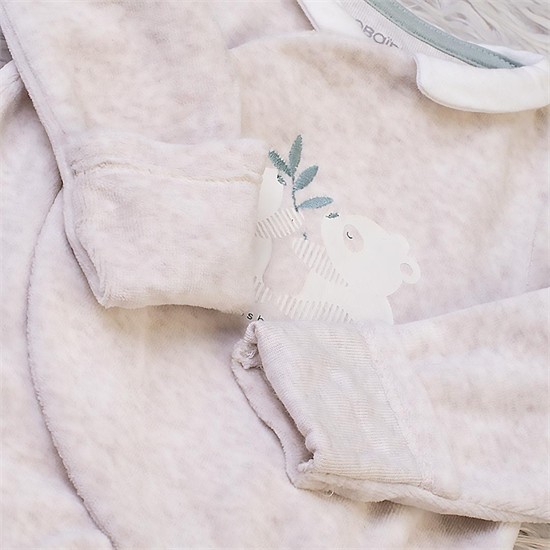 سرهمی جورابدار مخمل طرح پاندا کد 7079