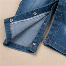 شلوار پیشبندی جین تک قلب کد 2314