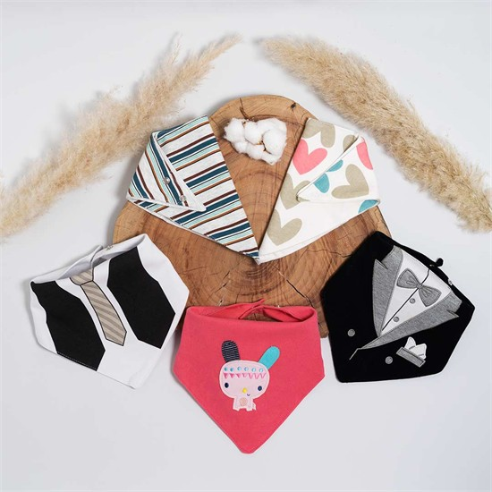 دستمال گردن نخی دو لایه کد 490