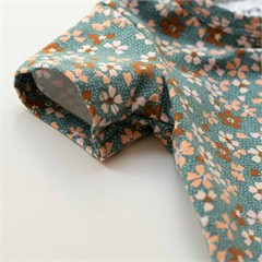 رامپر تابستانه یشمی طرح گل شلوغ کد 1438