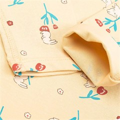 ست بلوز و شلوار نخی کرم خرگوش کد 7046