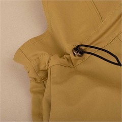 شلوارک پیشبندی کتان خردلی کد 2988