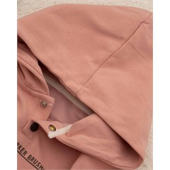 هودی صورتی دو دکمه کد 7462