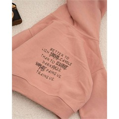 هودی صورتی دو دکمه کد 7462