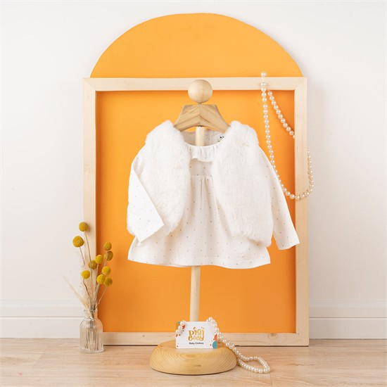 ست دو تکه کد 2687 پافر تدی + بلوز