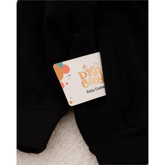 سويشرت مشکي يقه دار