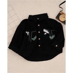 پیراهن جین طرح رد قلمو کد 7469