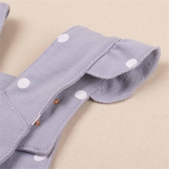 ست سه تکه کد 2301 شلوار پیشبندی+بادی+تل سر