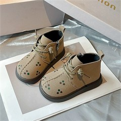 نیم بوت داخل خز طرح سه نقطه کد 5702