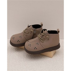 نیم بوت داخل خز طرح سه نقطه کد 5702