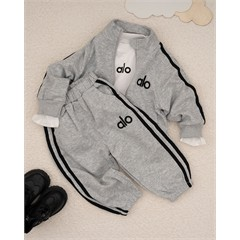 ست سه تکه کد 7479 سویشرت، شلوار و بلوز طرح alo 