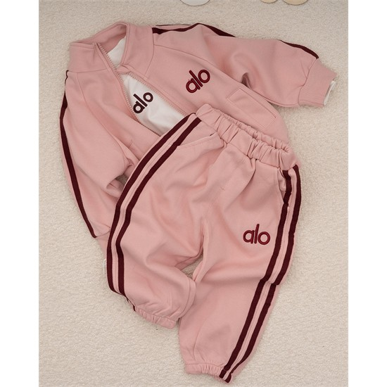 ست سه تکه کد 7479 سویشرت، شلوار و بلوز طرح alo 