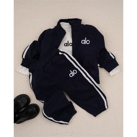 ست سه تکه کد 7479 سویشرت، شلوار و بلوز طرح alo 