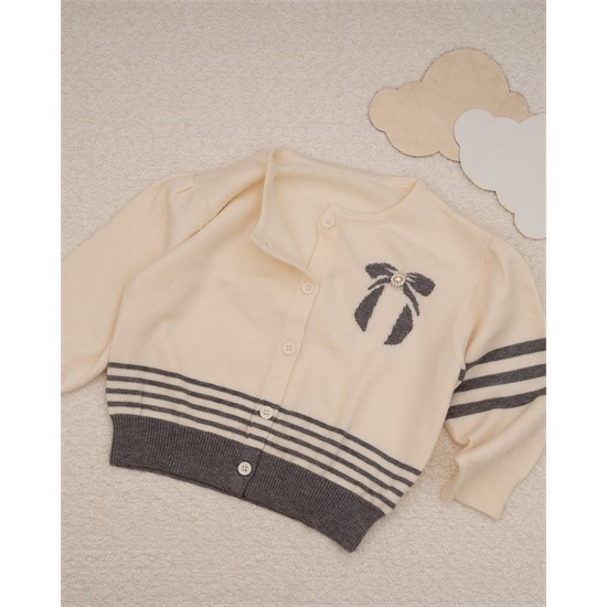 ست کت و دامن بافت طرح پاپيون