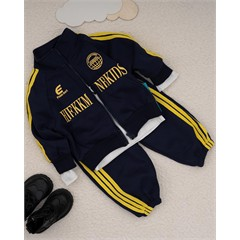 ست سه تکه کد 7481 سویشرت، شلوار و بلوز طرح نوشته انگلیسی