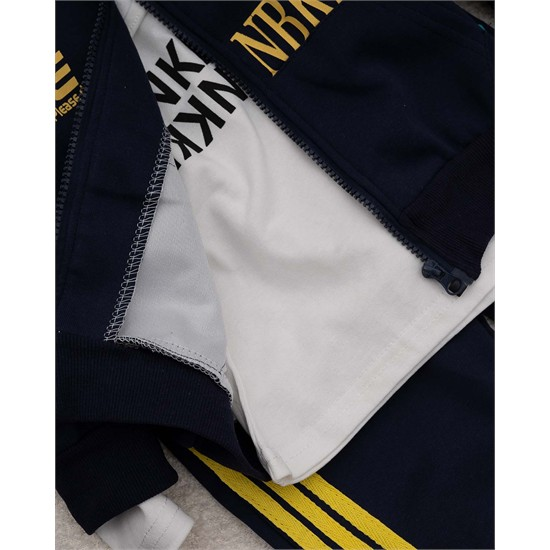 ست سه تکه کد 7481 سویشرت، شلوار و بلوز طرح نوشته انگلیسی