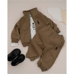 ست سه تکه کد 7480 سویشرت، شلوار و بلوز طرح Polo 