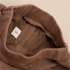 ست سه تکه کد 3916 سویشرت+ شلوار + بادی بگ قهوه ای طرح تدی