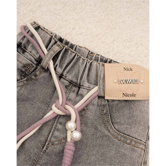 شلوار بگ استايل جين ساده