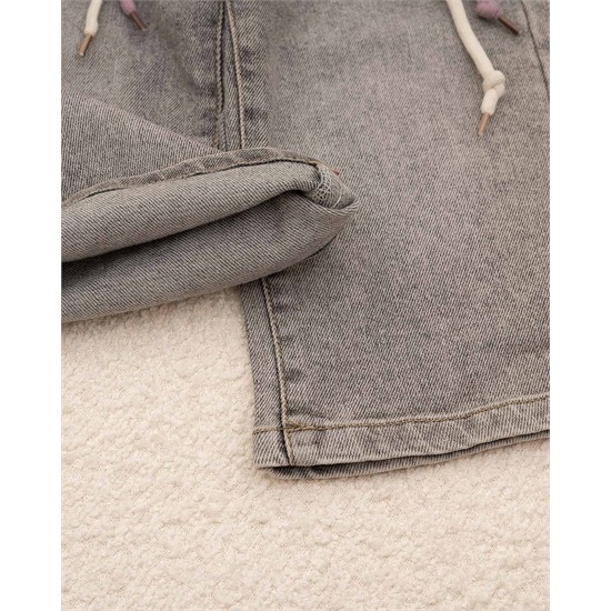 شلوار بگ استايل جين ساده