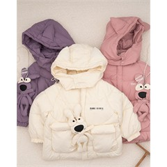 ست کاپشن و عروسک مرواریدی طرح GODE کد 7354