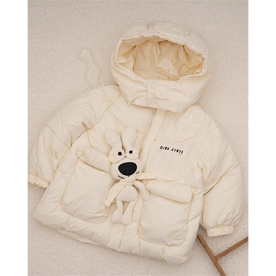 ست کاپشن و عروسک مرواريدي طرح GODE