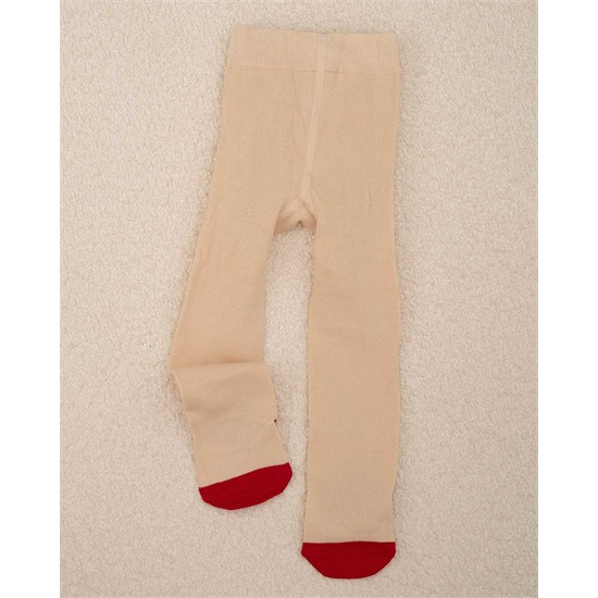 ست پيراهن کبريتي و جوراب شلواري طرح گوزن