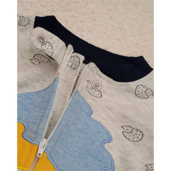 سرهمی بی جوراب نخی طرح فانتزی کد 7506